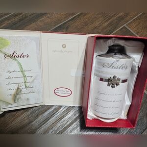 Seagull Studios Sister Heart Warmer Tea Light Candle Gift